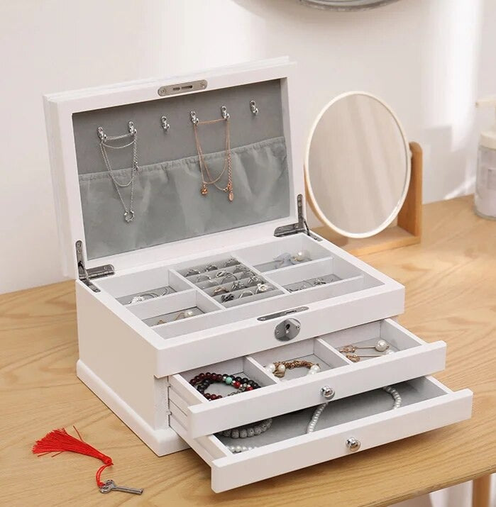 Schmuckkästchen Holz Weiß