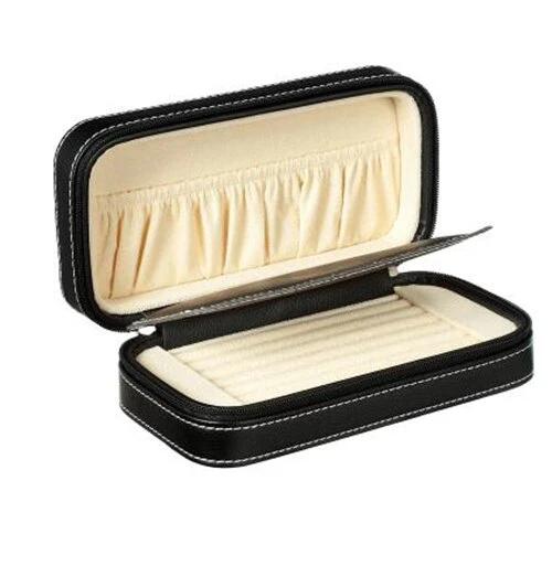 Schmuckkästchen Schwarz Leder