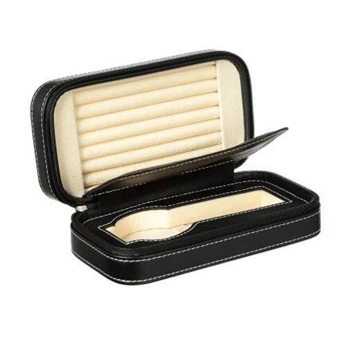 Schmuckkästchen Schwarz Leder